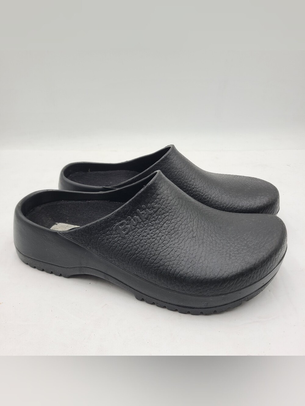 B50 Birkenstock Super-Birki Black Slip Resistant Work Clog Women's 39, US 8